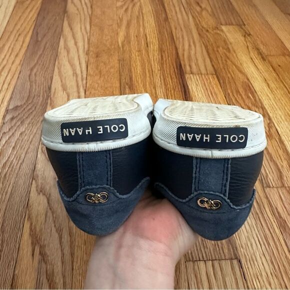 Cole Haan Mindi Navy Blue Leather Sneaker Low Top Lace Up Women’s Sz 9 - Picture 8 of 11